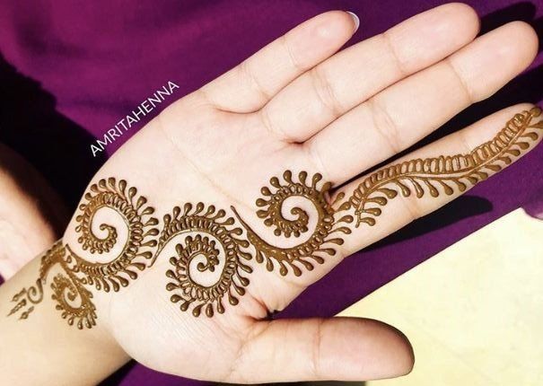 mehndi bel design easy