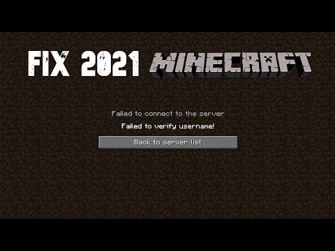 failed to verify username minecraft