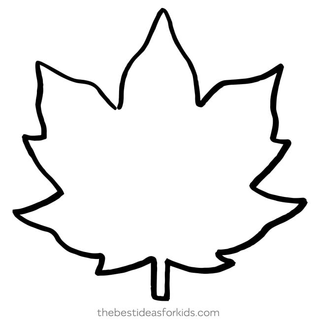 maple leaf printable template