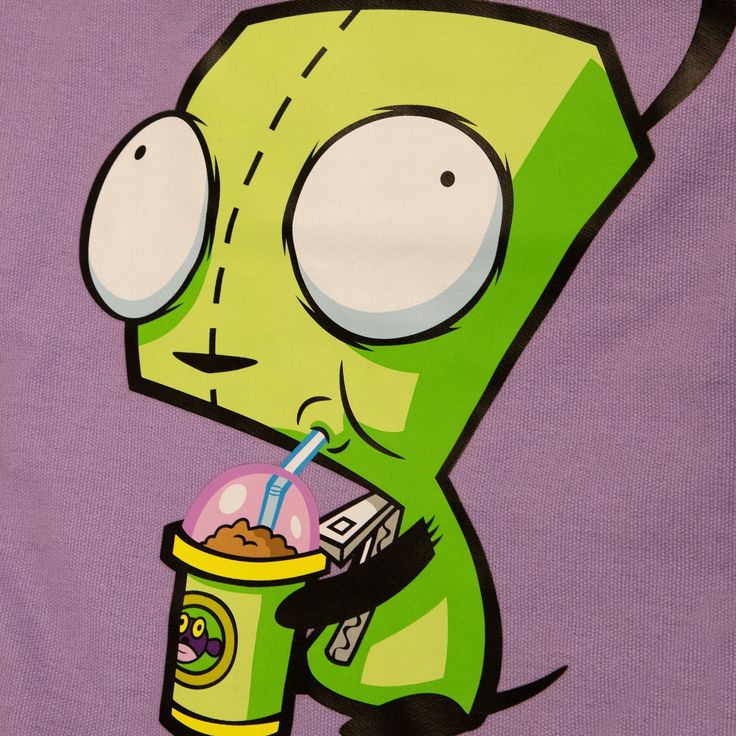 invader zim gir drinking