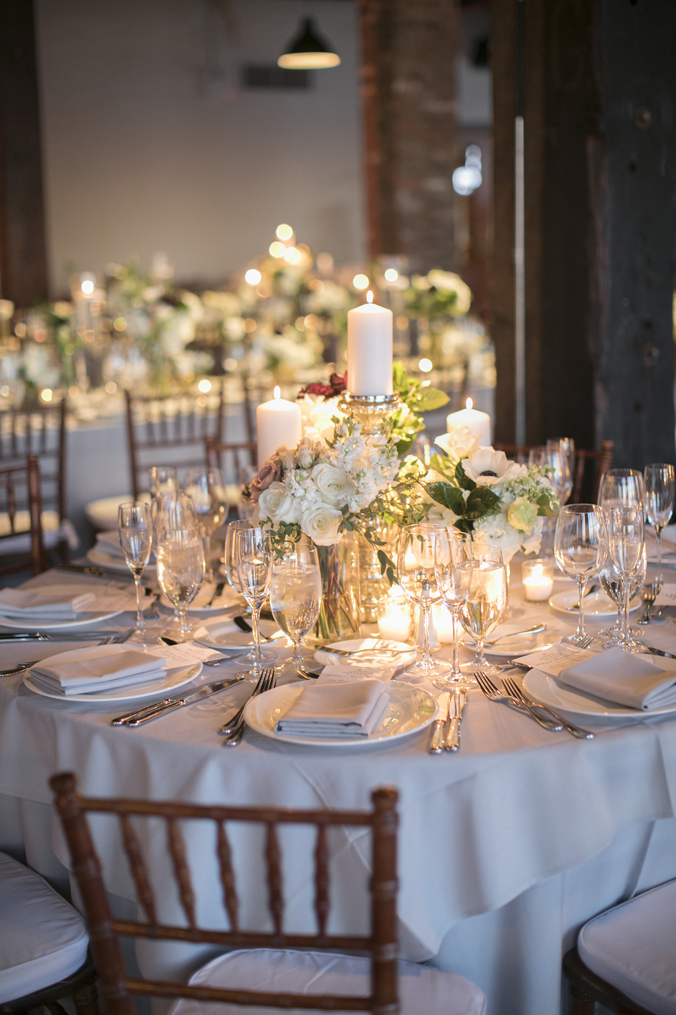 wedding table candles