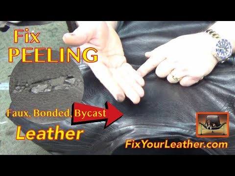 how to fix flaking leather