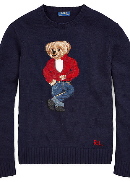 polo ralph lauren teddy bear jumper