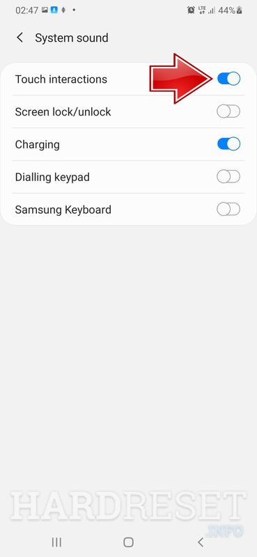 how to turn off vibration in samsung a70