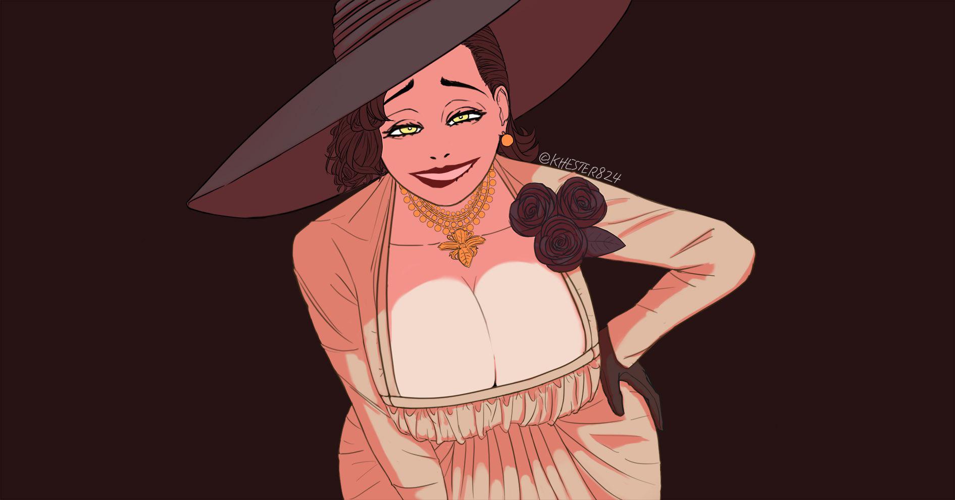 lady dimitrescu fan art