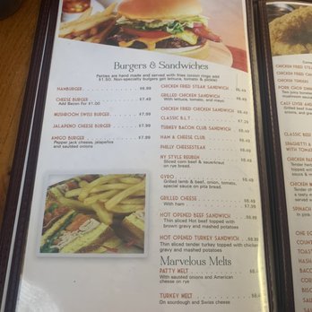 mead family restaurant menu