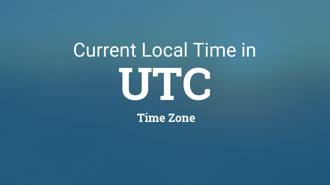 utc current time