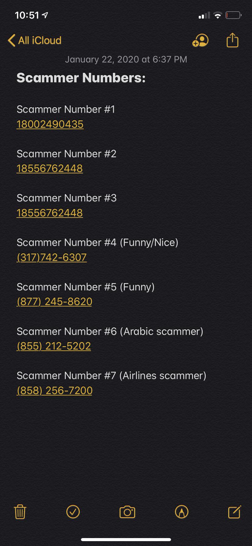 prank phone numbers