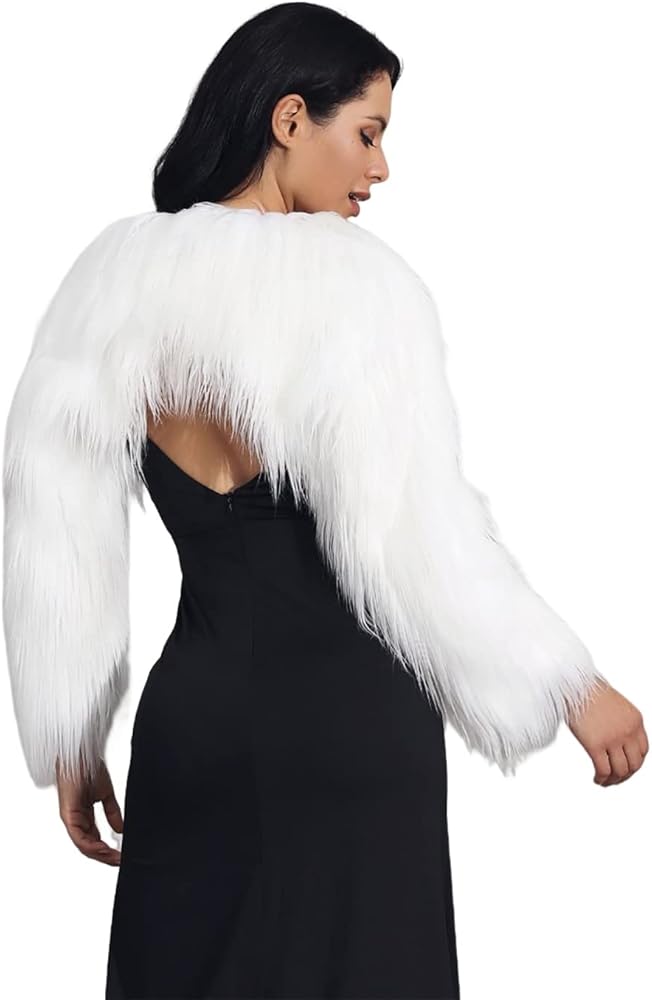 faux fur shrug