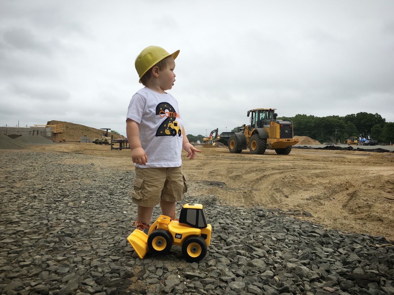 construction themed photoshoot