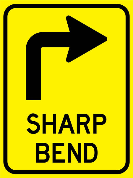 sharp bend 6 letters