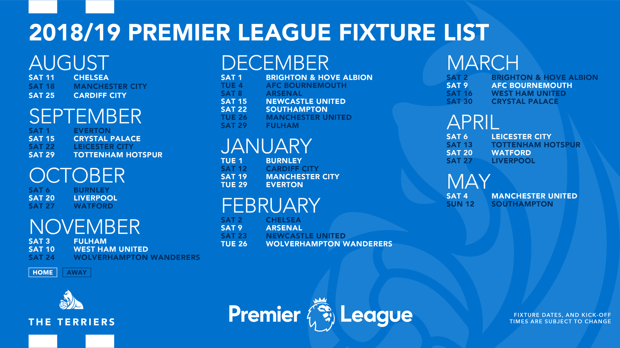 htafc fixtures