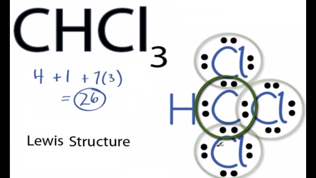 lewis dot structure for chcl3