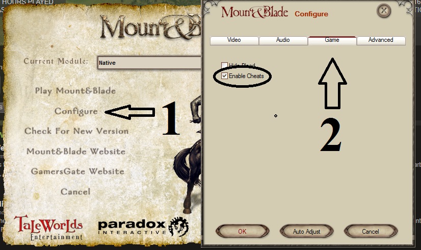 mount and blade warband cheats