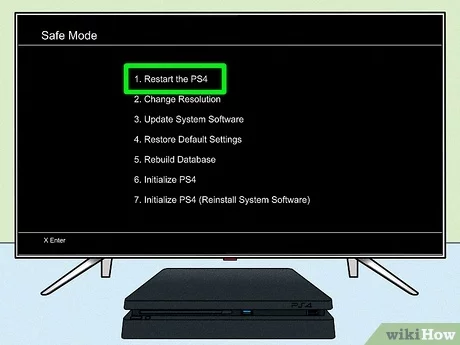 how to take ps4 off safe mode