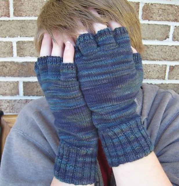 knitting patterns for gloves without fingers