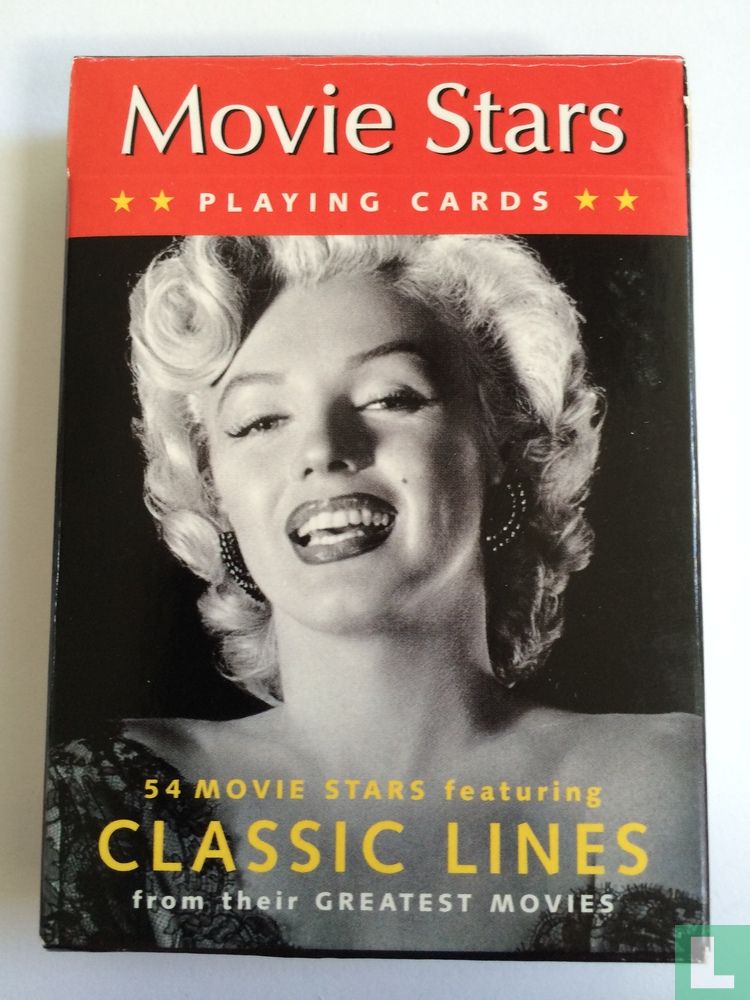 movie star playing cards