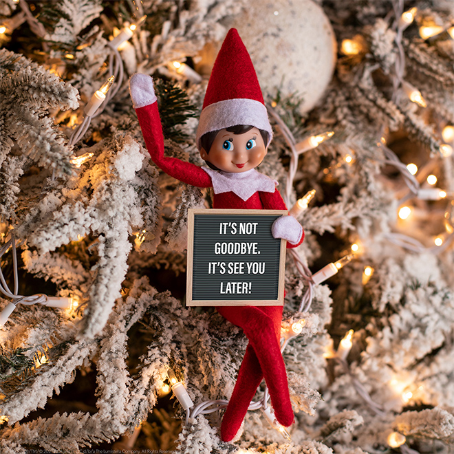 goodbye ideas for elf on the shelf