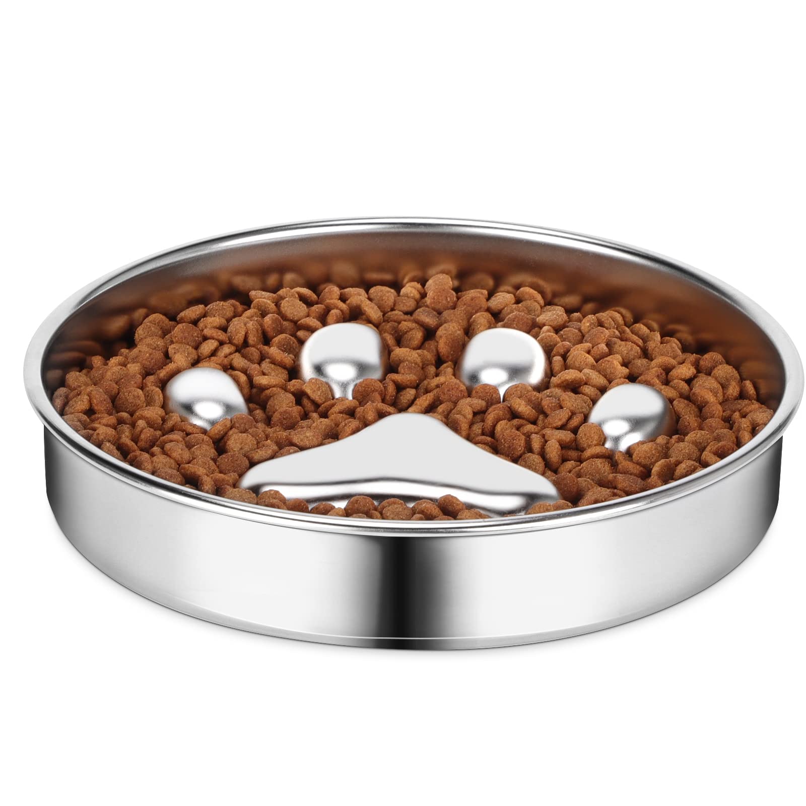 metal slow feeder dog bowl