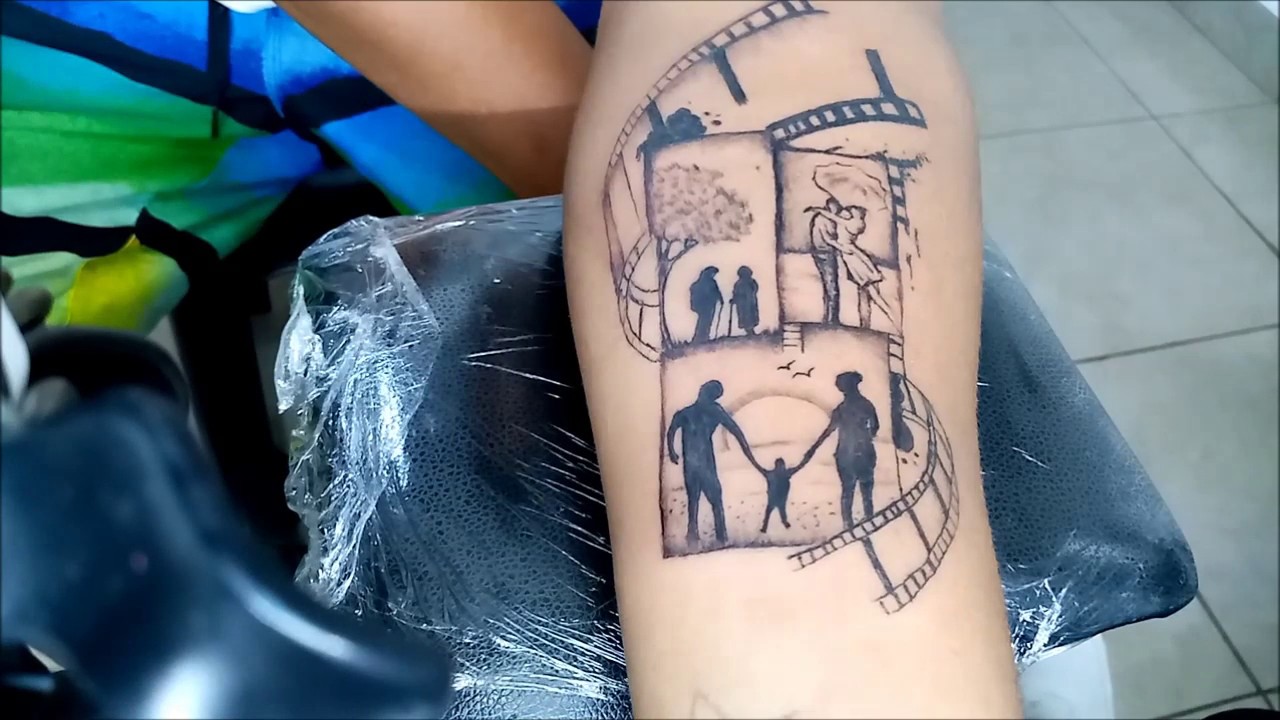 tatuajes en el brazo familia