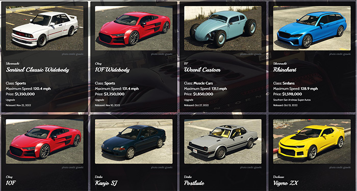 gta 5 cars