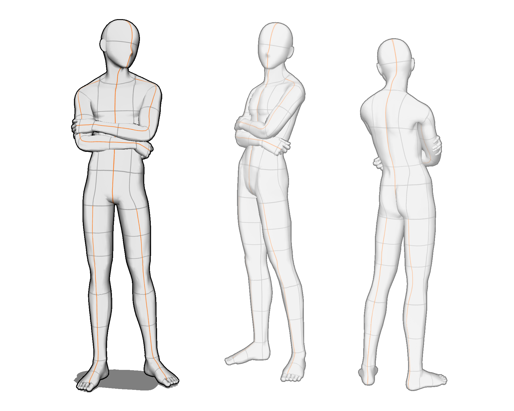 reference poses standing