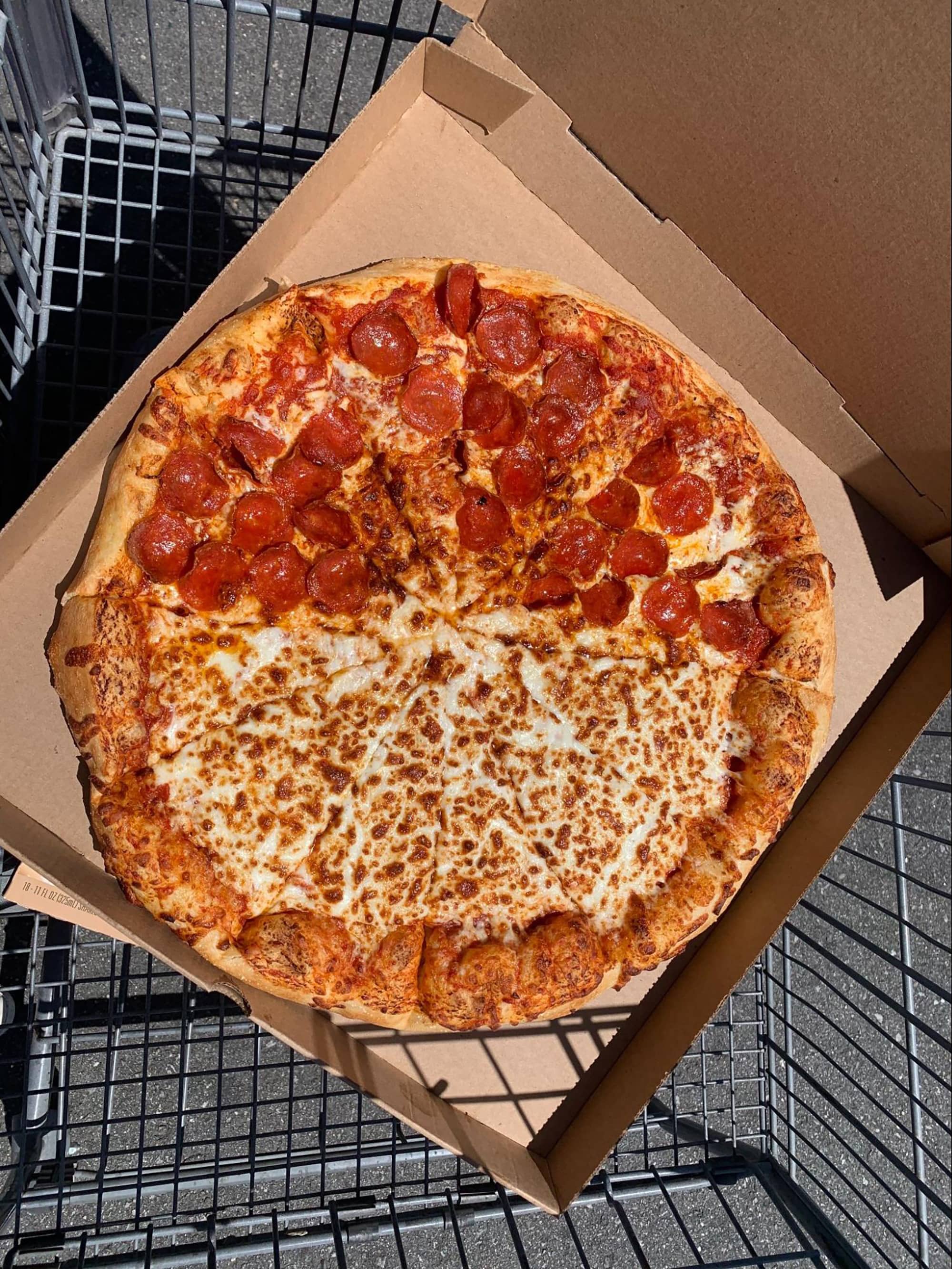 costco pizza serving size