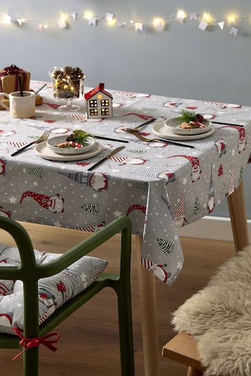 christmas wipeable tablecloth