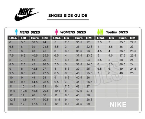 nike size guide