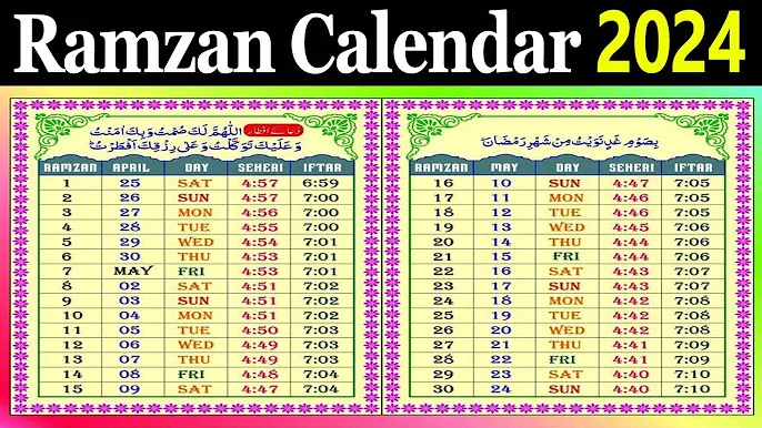 iftar and sehri