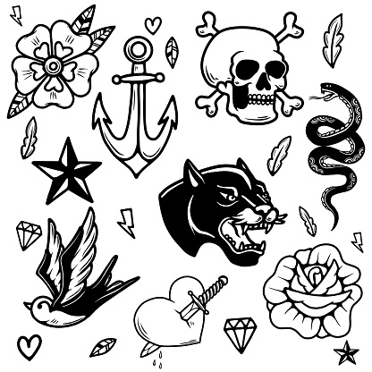 tattoo flash simple