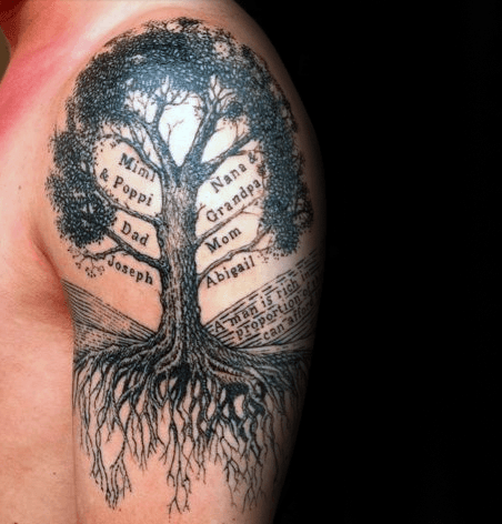 tattoos of a family tree