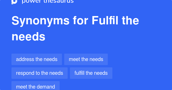 synonym fulfil