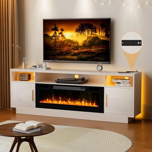 fireplace tv stand 70 inch