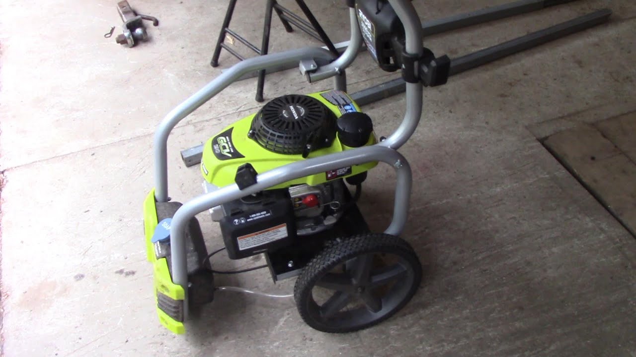 ryobi gas pressure washer wont start