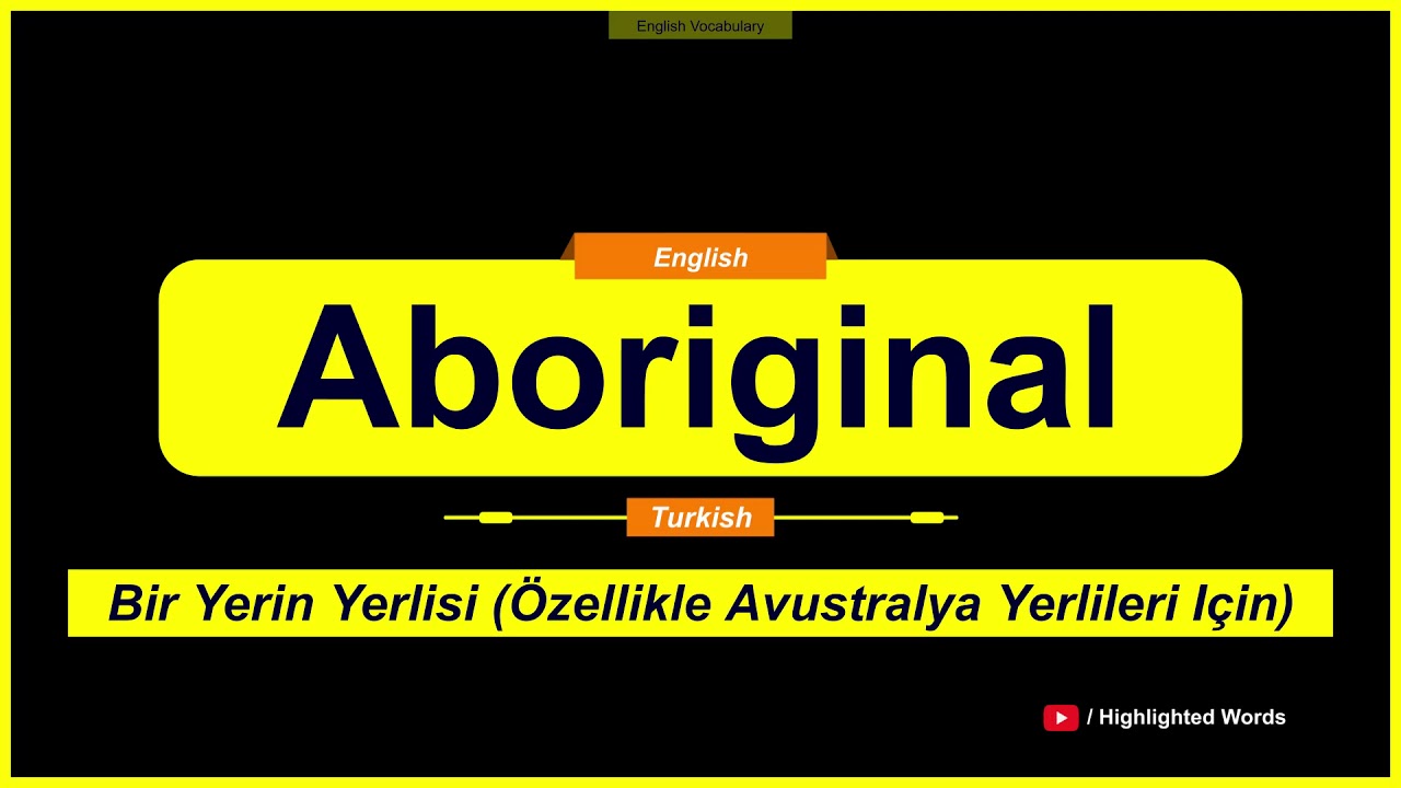 aboriginal ne demek