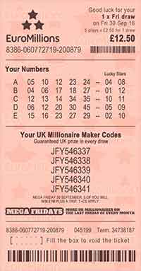 euromillions recent numbers