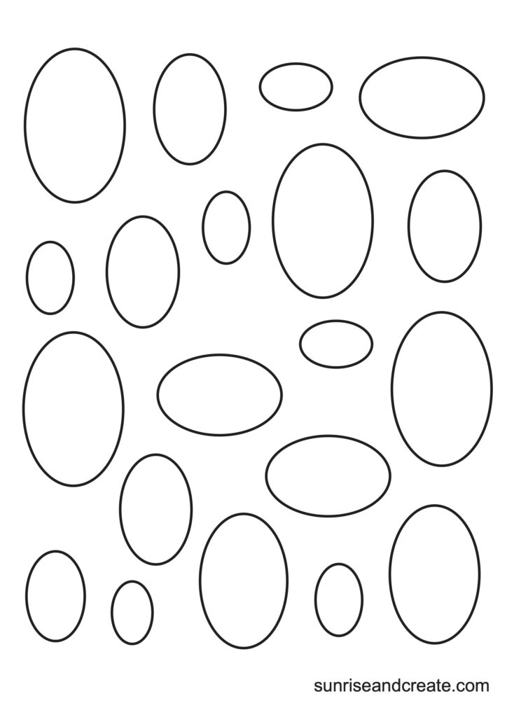 oval template printable