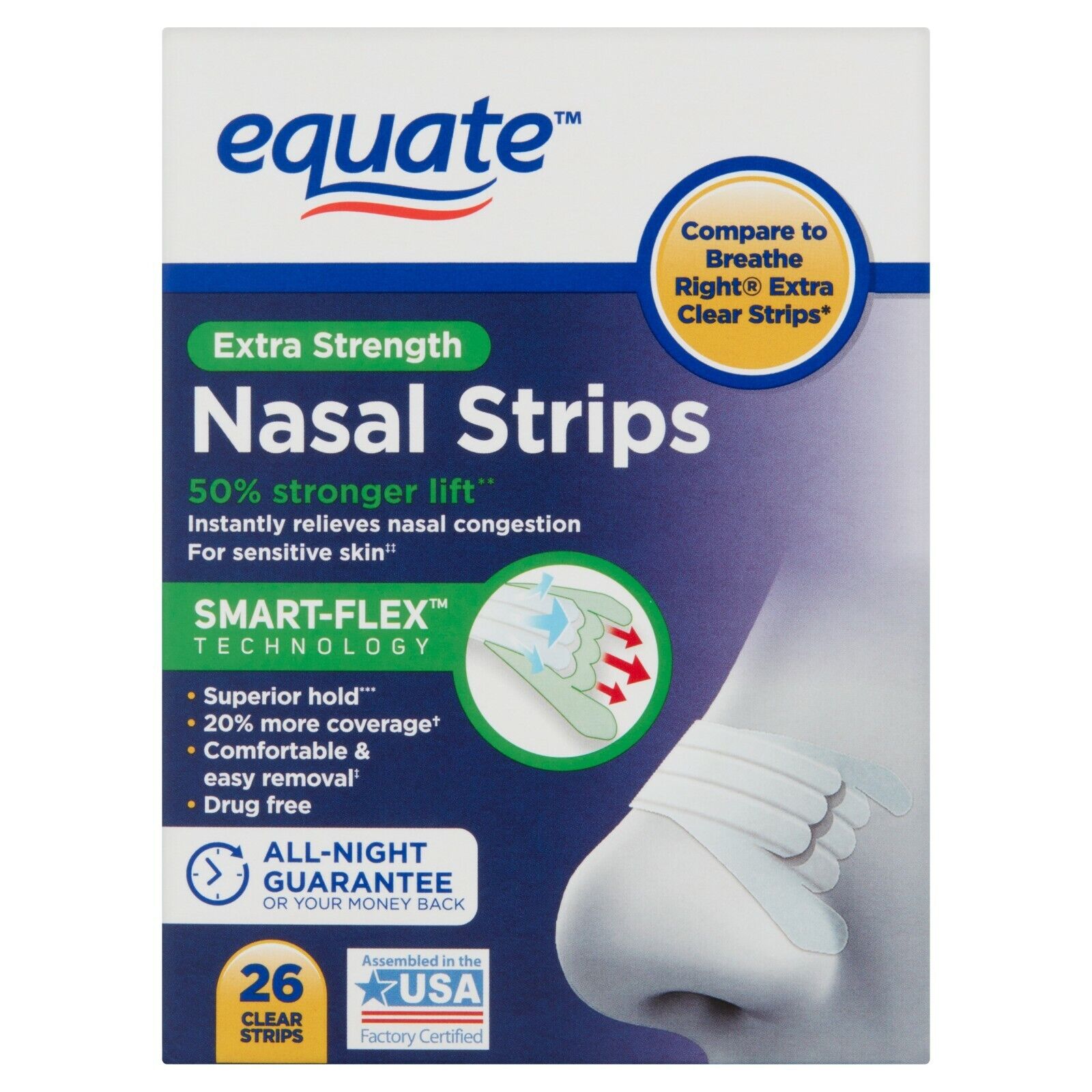 equate nasal strips