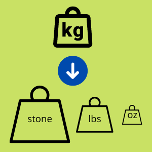 what is 70 kilograms in stones and pounds