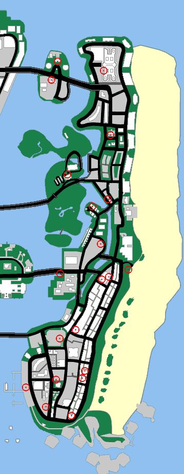 gta vice city gun locations