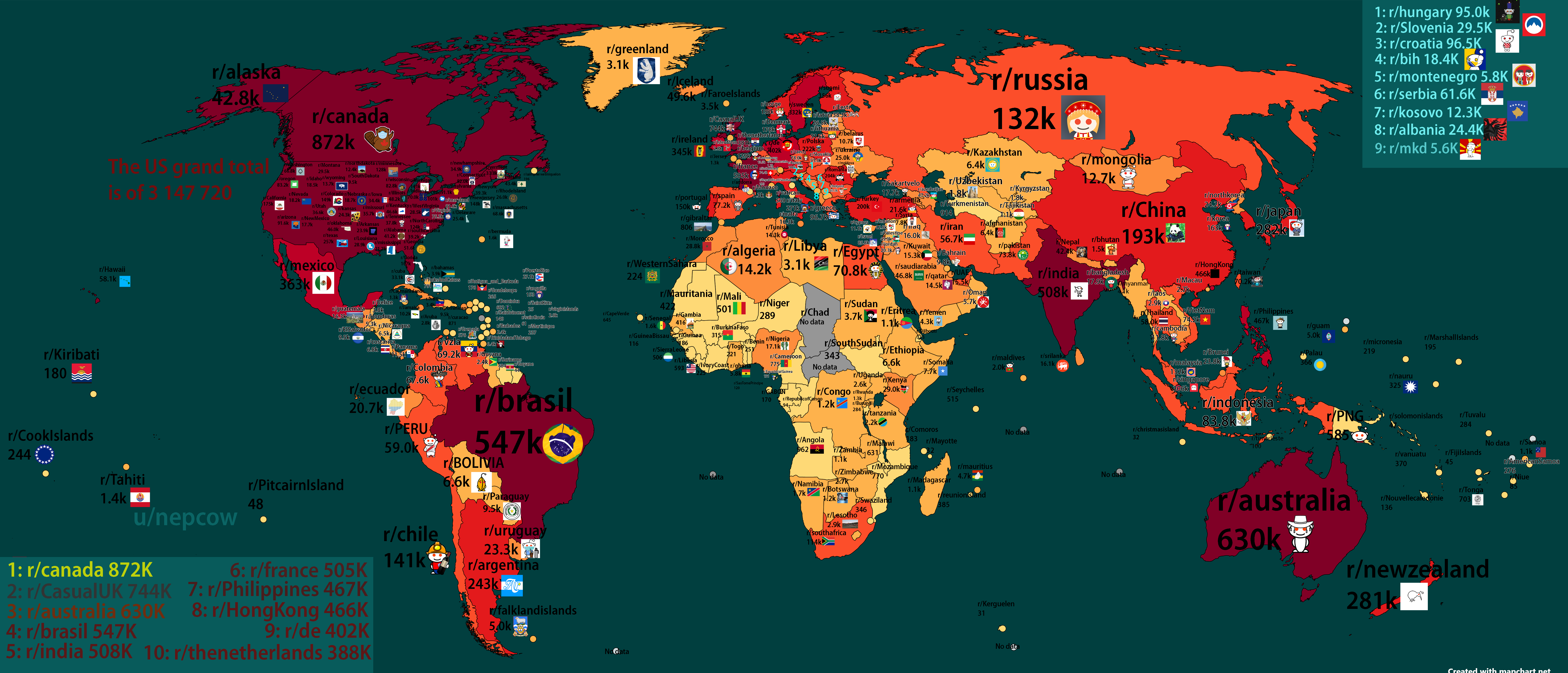 reddit map