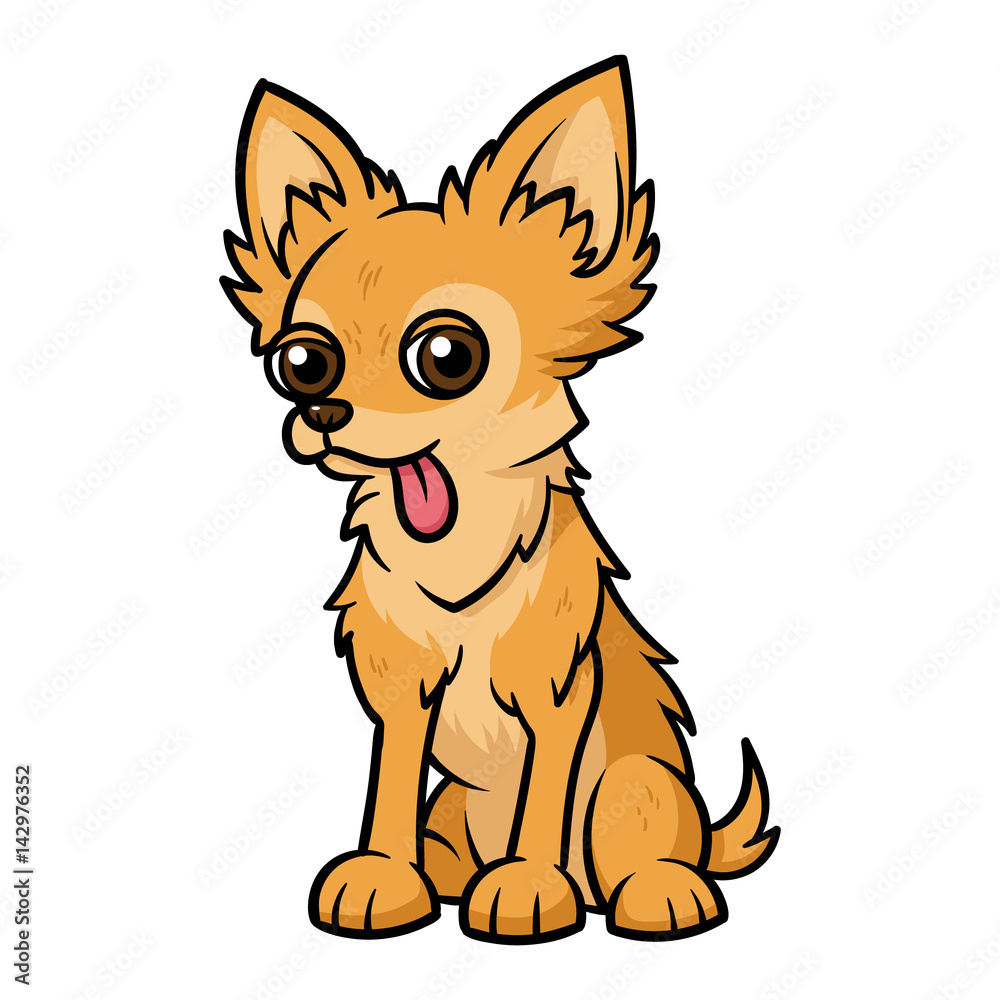 chihuahua dog cartoon