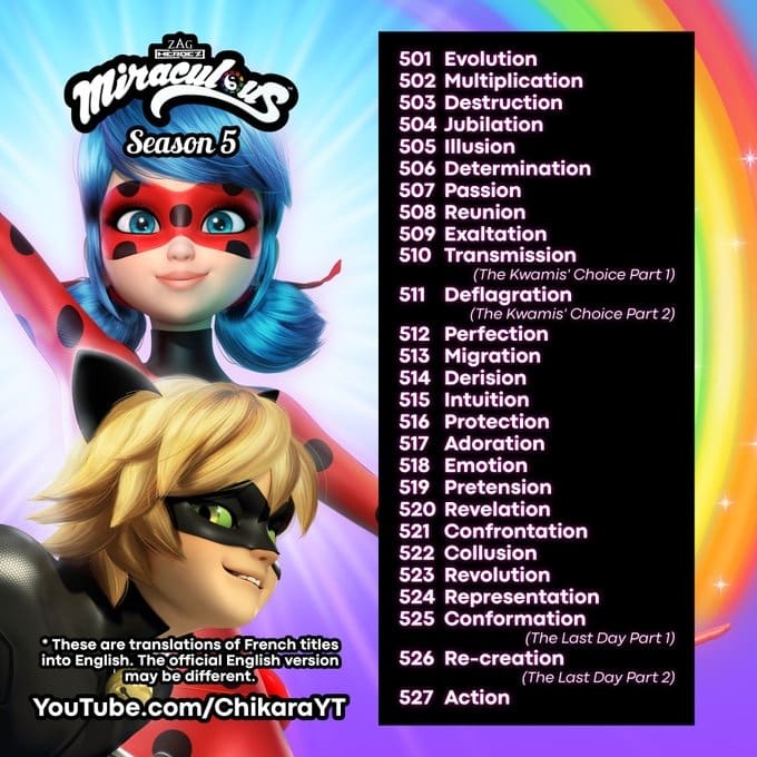 miraculous ladybug season 5 episodes