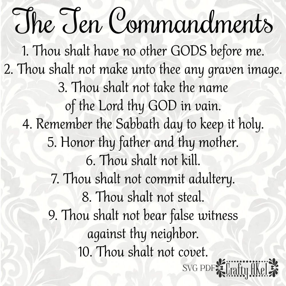 jesus commandments pdf