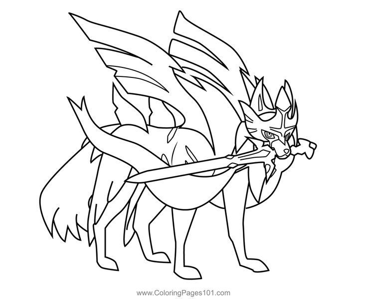 zacian drawing