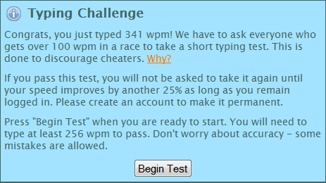 typeracer cheat