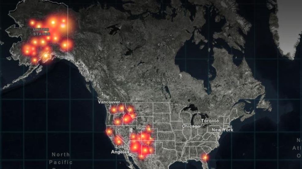 fire map north america