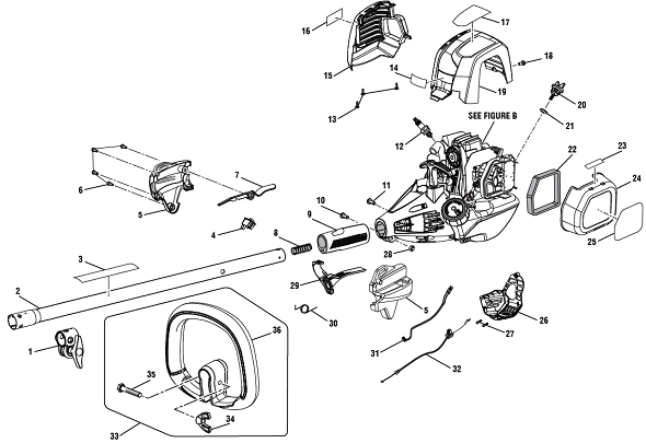 ryobi 4 cycle s430 parts