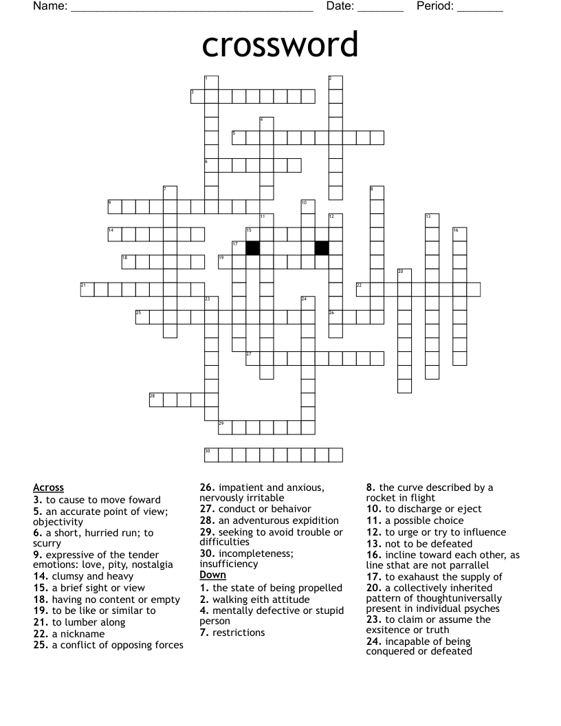 scurry crossword